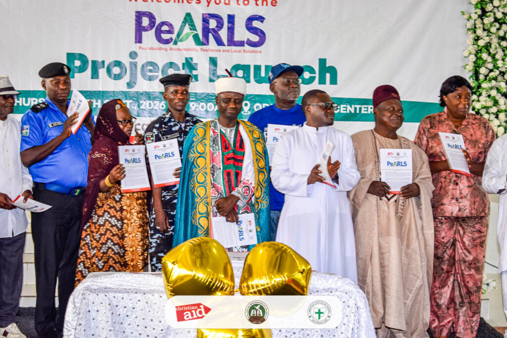 Stakeholders at the PeARLS Project community-led peacebuilding engagement in Jos, Plateau State.